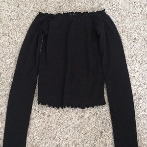 off the shoulder shirt